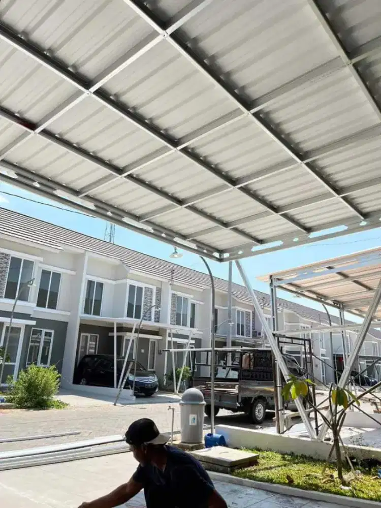 Kanopi Rumah terpasang