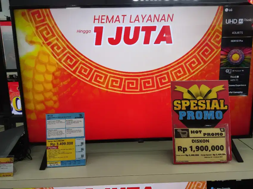 Cicilan Bunga 1,77% Smart TV LG 43Inc