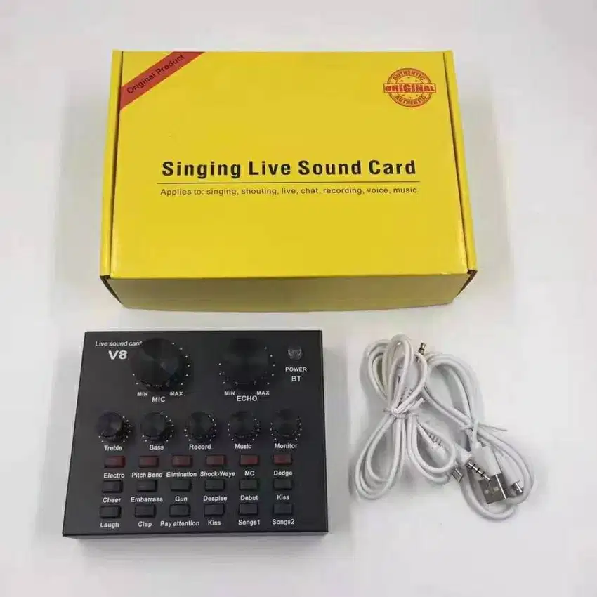 sound card v8 suara jernih dan kualitas menarik