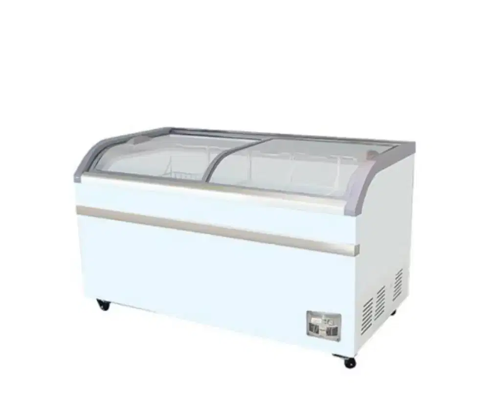 New Reject GEA Sliding Curve Glass Freezer SD-500BY Garansi