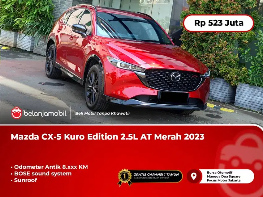 [KM ANTIK 8RB] Mazda CX-5 Kuro Edition 2.5L AT Merah 2023/2024