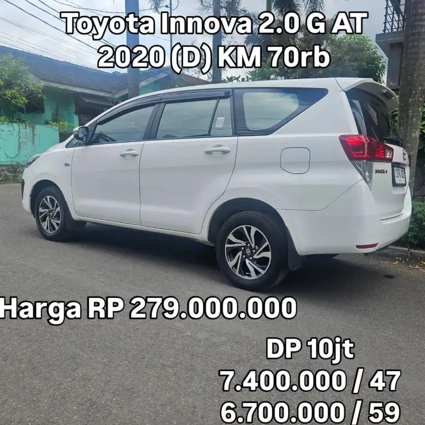 Antik km 70rb.. Toyota Innova 2.0 G Automatic 2020 (D)