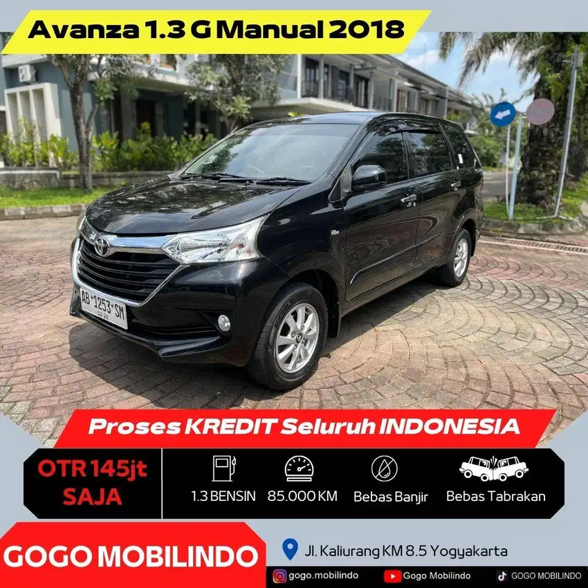 [Dp5jt] Avanza 1.3 G Manual 2018 AB Tgn1 ORISINIL Kredit Murah