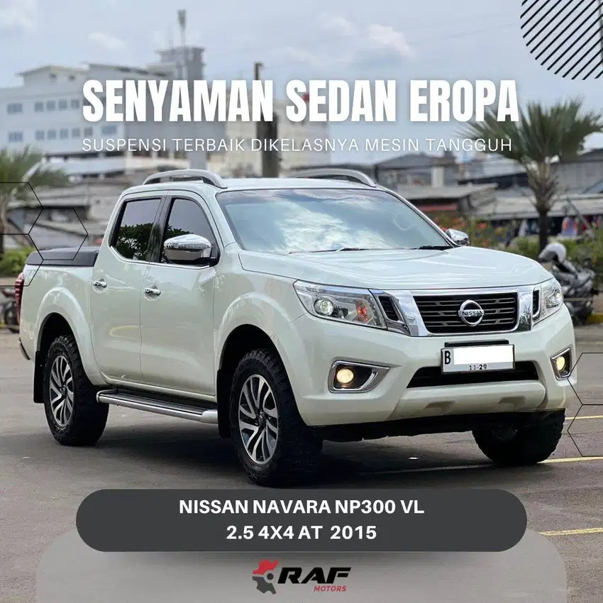 NISSAN NAVARA NP300 VL 4x4 2015 AT 2.5 TURBO DIESEL 4WD PUTIH