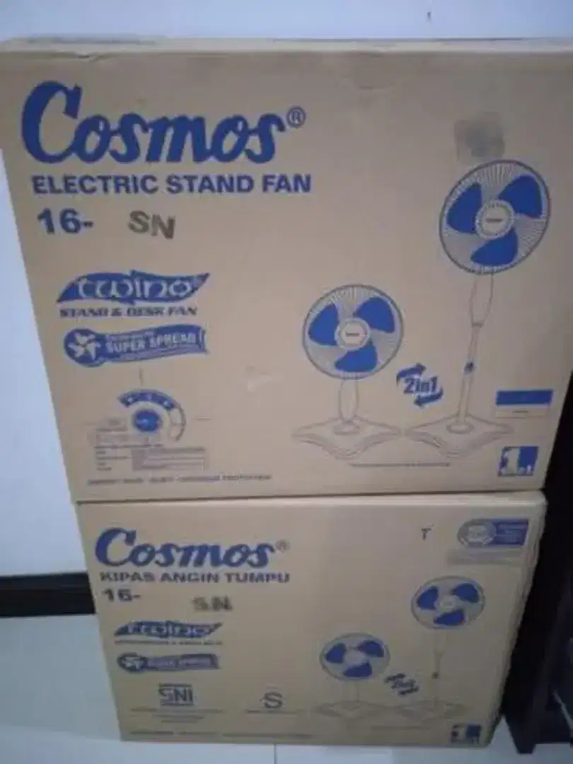 Kipas angin cosmos twino 16-SN Stand Fan 2 in 1