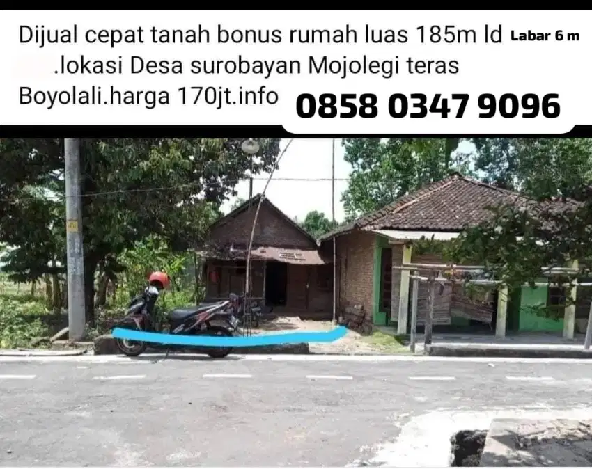 Dijual tanah lokasi Teras Boyolali. Tanah strategis dekat jalan