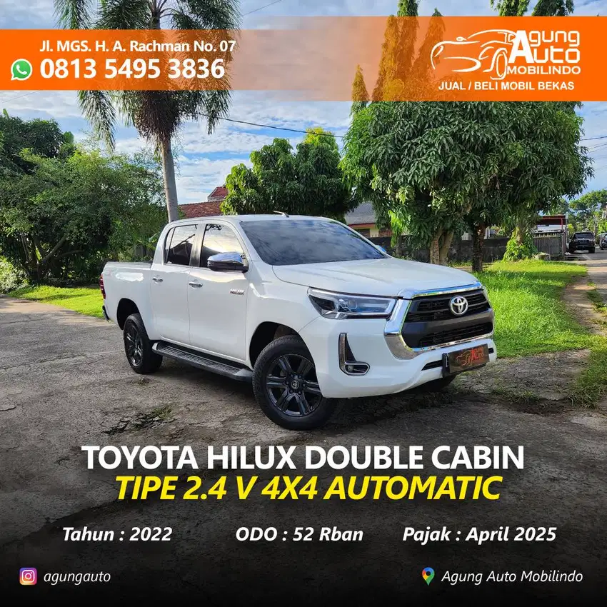 TOYOTA HILUX DOUBLE CABIN 2.4 V DIESEL 4X4 AUTOMATIC 2022/2023 #HONDA