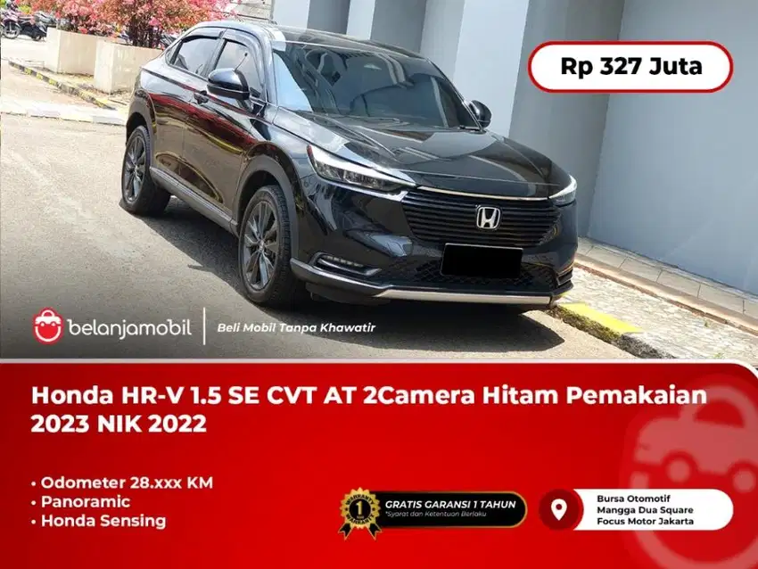 [ LOW KM ] Honda HRV HR-V HR V 1.5 SE CVT AT Sensing Hitam 2023/2022