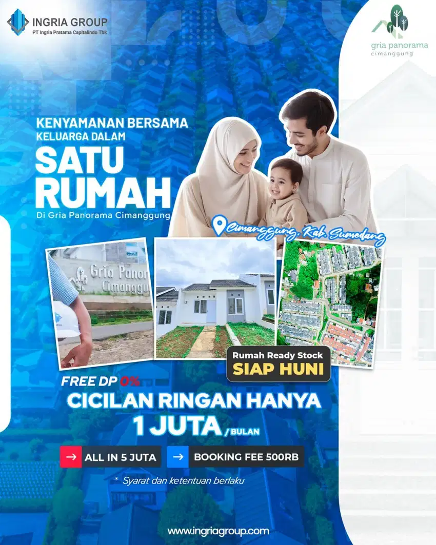 JUAL CEPAT RUMAH SUBSIDI 1 LT DKT RSUD CICALENGKA CICILAN 1 JUTAAN