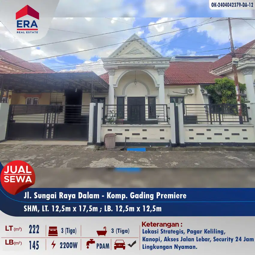 Dijual Rumah Siap Huni Komp. Gading Premier, Serdam(Kota)