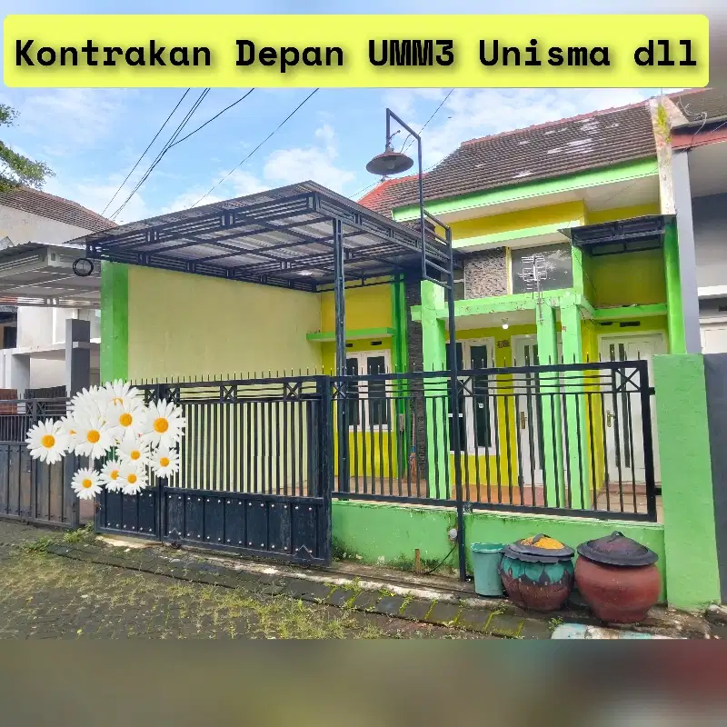 KONTRAKAN 3 KAMAR TLOGOMAS UMM UNISMA