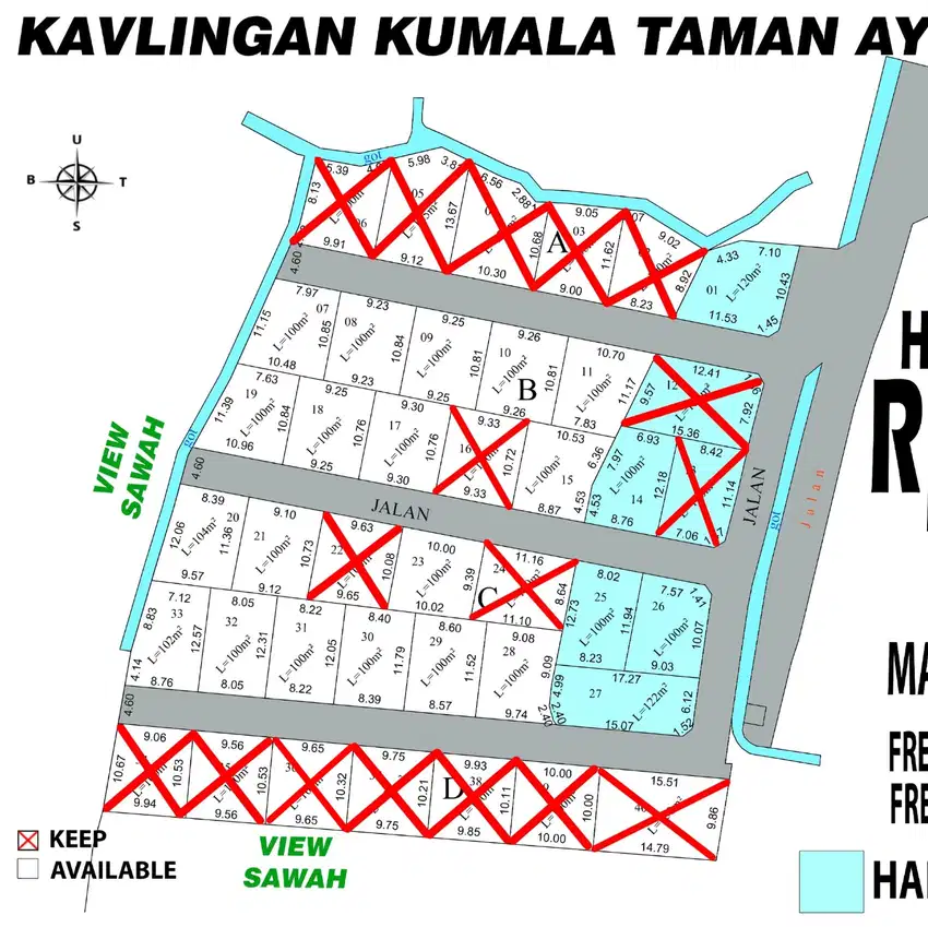 Promo tanah murah perumahan di gulingan