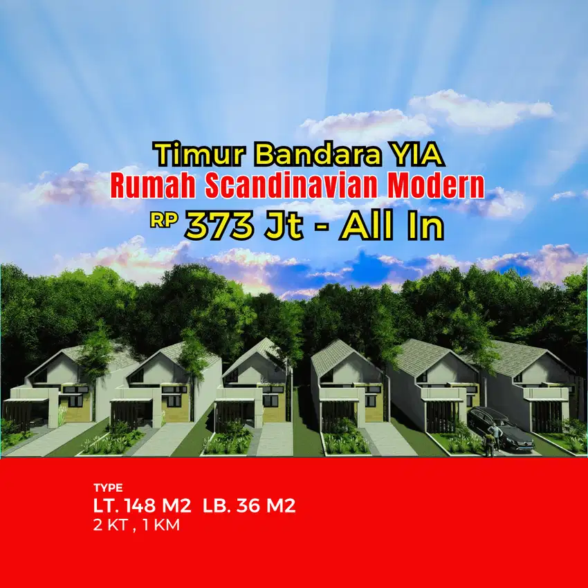 Promo Rumah Di Jogja, 300 Jt-an All In, Scandinavian Modern