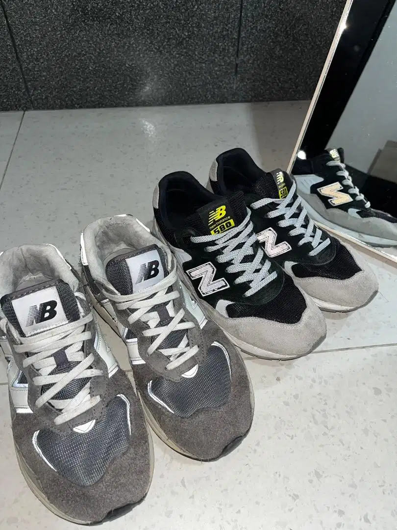 *PROMO 2 SEPATU LEBIH MURAH* New Balance 580 black & NB 5740 GREY