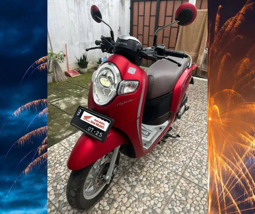 Honda Scoopy Stylish 2020 Merah Mewah terawat