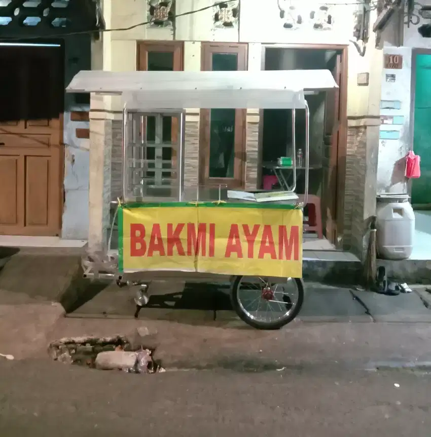 Jual Gerobak Stainless Mie Ayam , Bubur , Baso