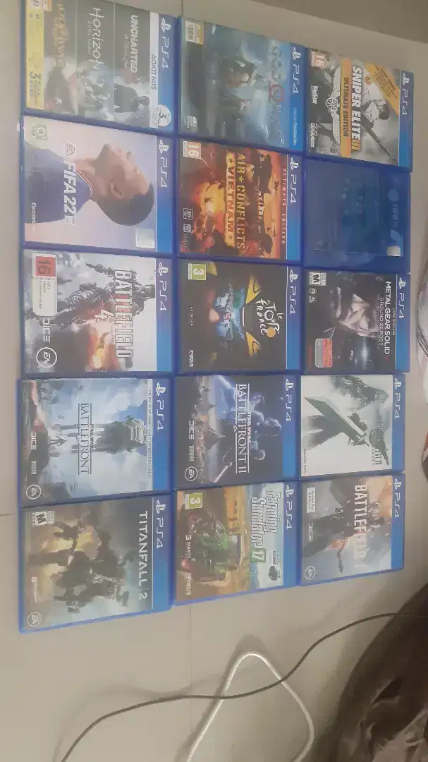 kaset ps4 masih mulus semua