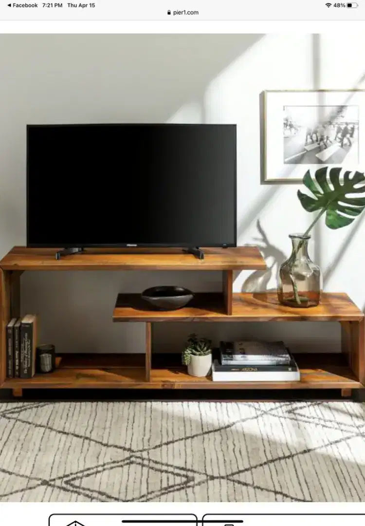 Table TV rustic minimalis