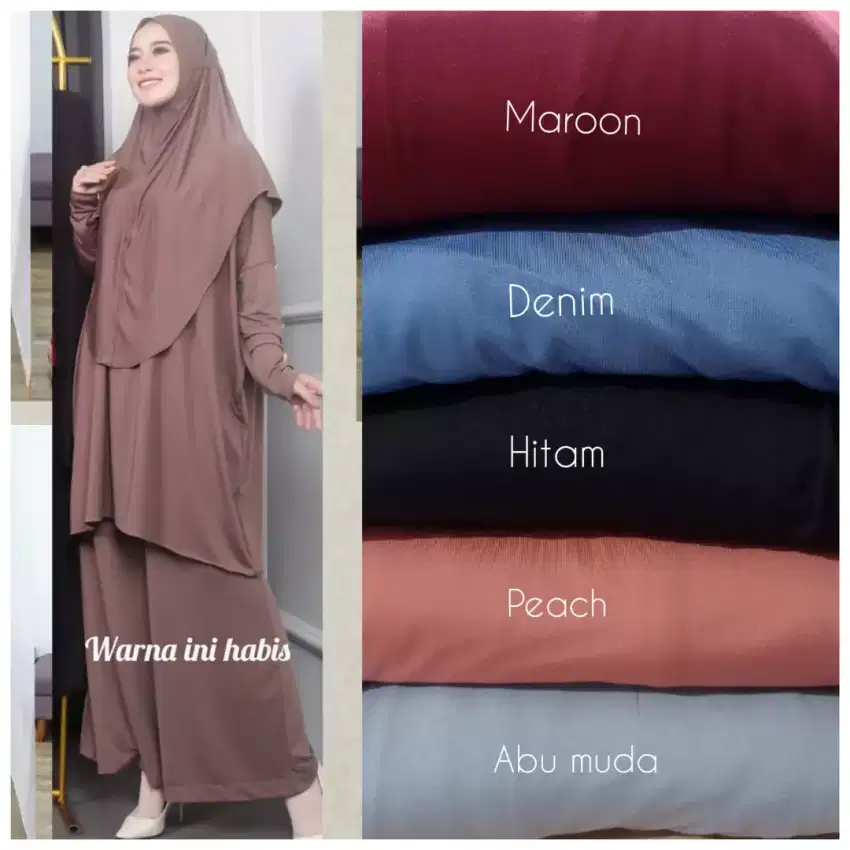 SETELAN LONG TUNIK BERGO JERSEY JUMBO