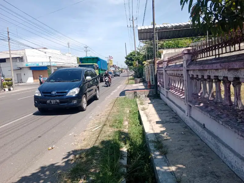 Tanah murah luas 355m² muka 15,7m,jalan raya sukoharjo-wonogiri