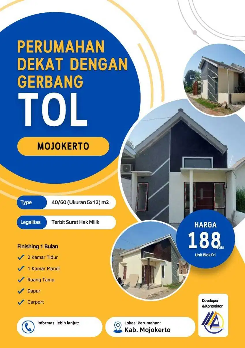 Rumah Murah Mojokerto promo Cash Murah meriah