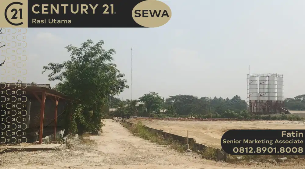 DISEWAKAN TANAH DI PINGGIR JALAN ALTERNATIF TRANSYOGI CIBUBUR