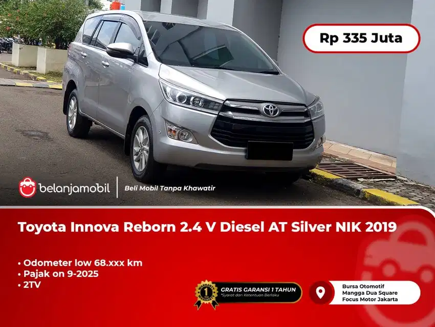 Toyota Kijang Innova Reborn 2.4 V Diesel AT Silver 2019/2020