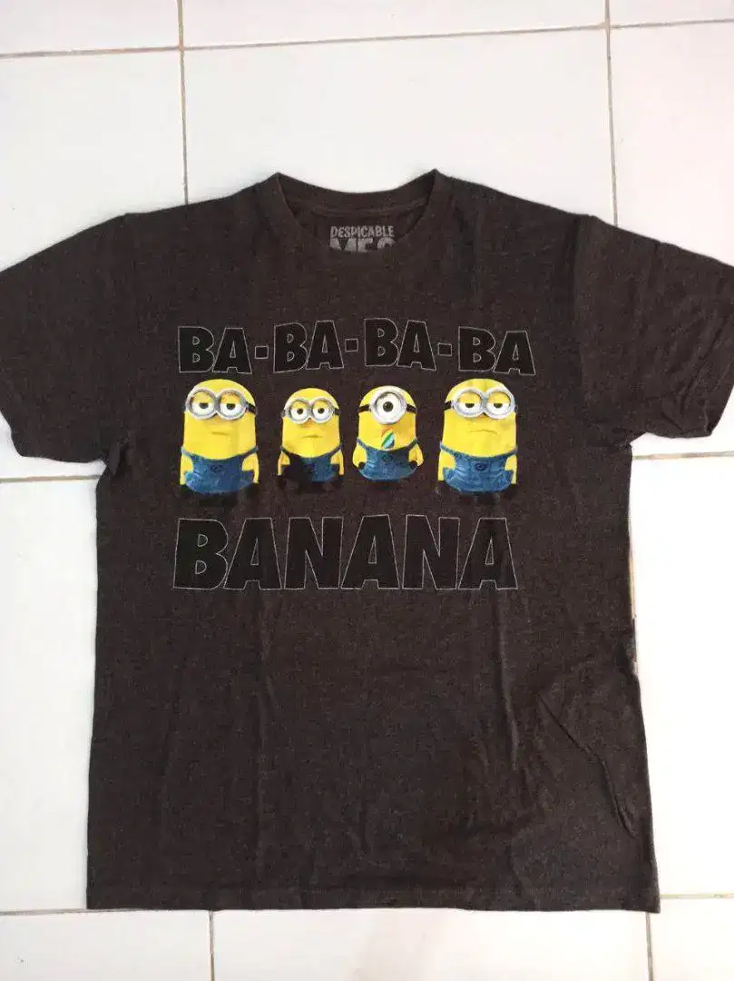 Original Minions Discable Me Built Up Baju Preloved tdk pull and bear