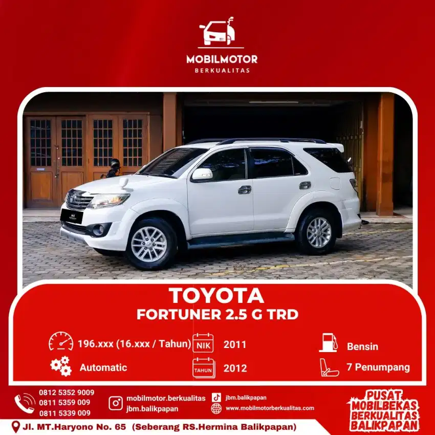 TOYOTA FORTUNER 2.7 G TRD AT