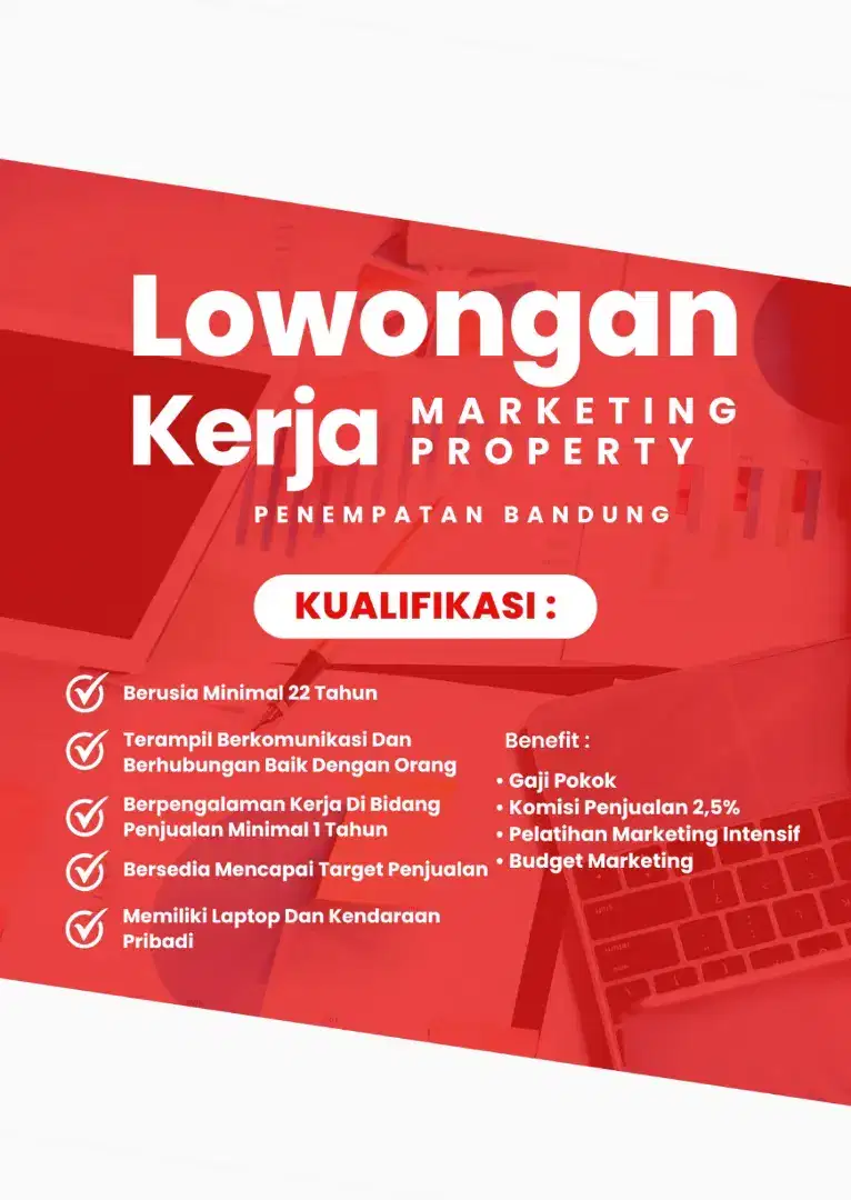 Di Butuhkan Segera Marketing In House