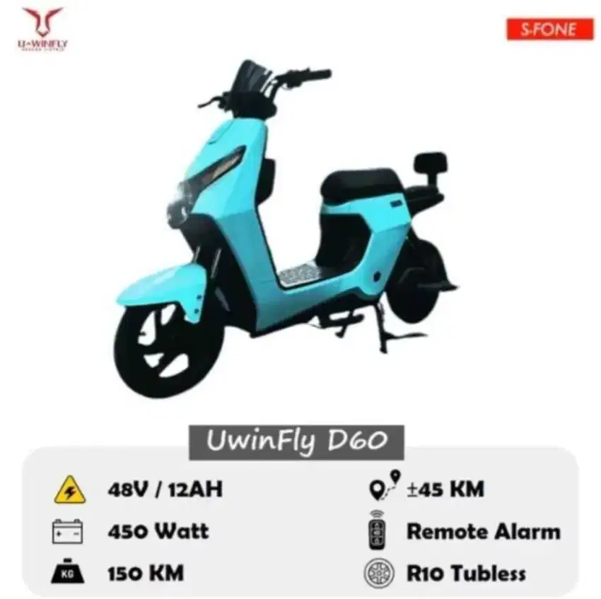 Jual Sepeda Listrik Uwinfly D60 500watt Bergaransi