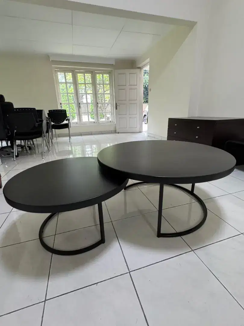 2 set coffee table meja tamu modern