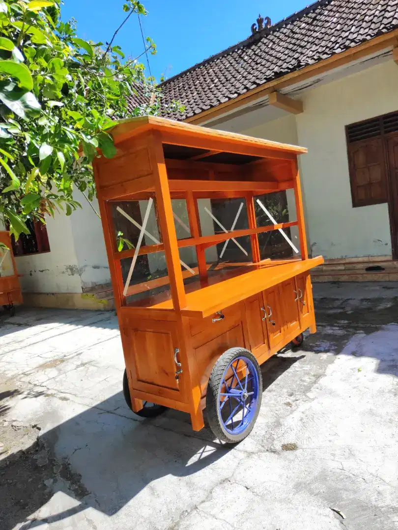 Gerobak Angkringan Bakso Mie Ayam PeceL Bubur Sate Martabak Ronde dlL