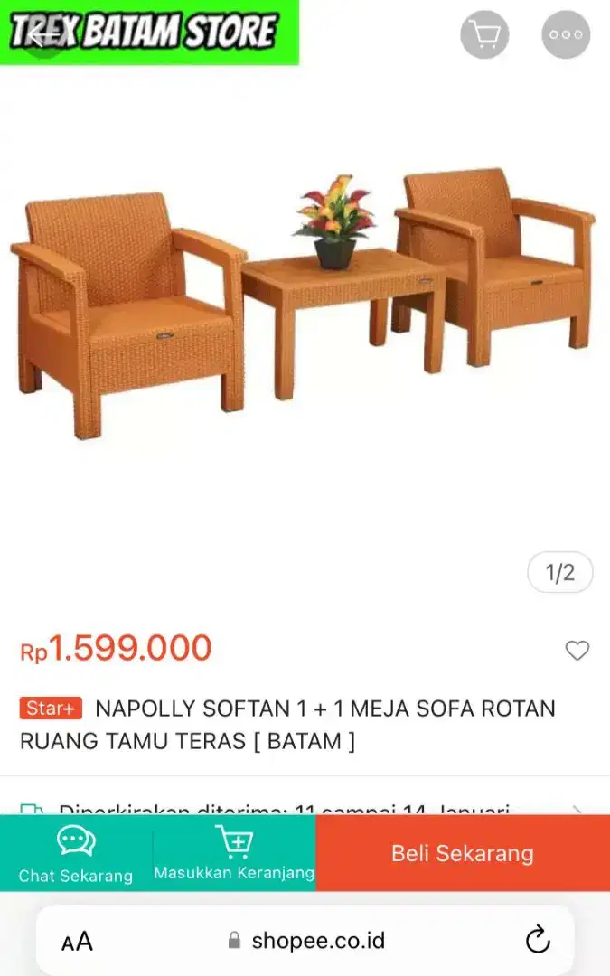 Kursi Sofa Softan 1 Set Jual Cepat