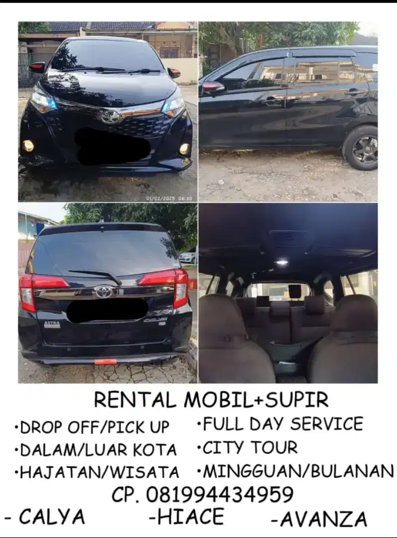 Rental mobil + supir