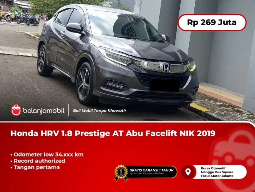 [ LOW KM 34RB ] Honda HRV HR V HR-V 1.8 Prestige AT Abu 2019/2020