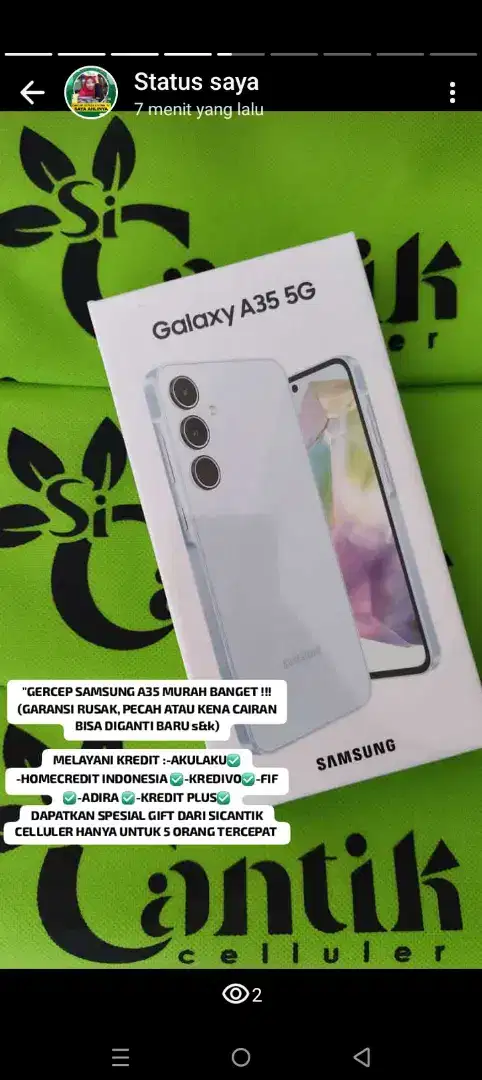 SAMSUNG A35 TERMURAH DI BLITAR RAYA