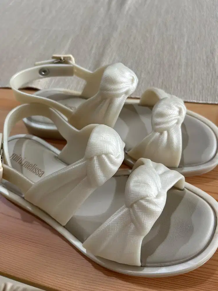 Mini melissa velvet sandal inf anak - second