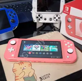 Nintendo Switch Lite 128gb bisa download games gratis pink