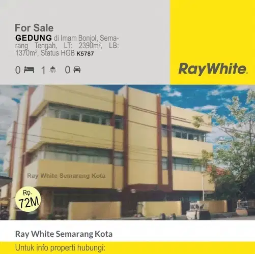 DIJUAL KANTOR DI SEMARANG TENGAH - K5787