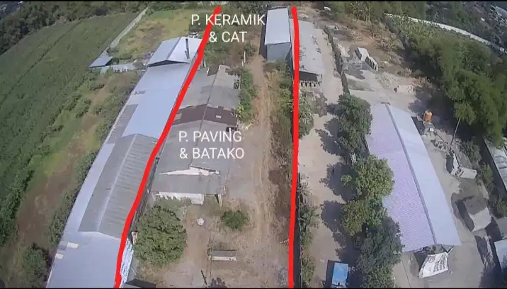 Pabrik Paving Siap Produksi 30 meter dari jalan propinsi