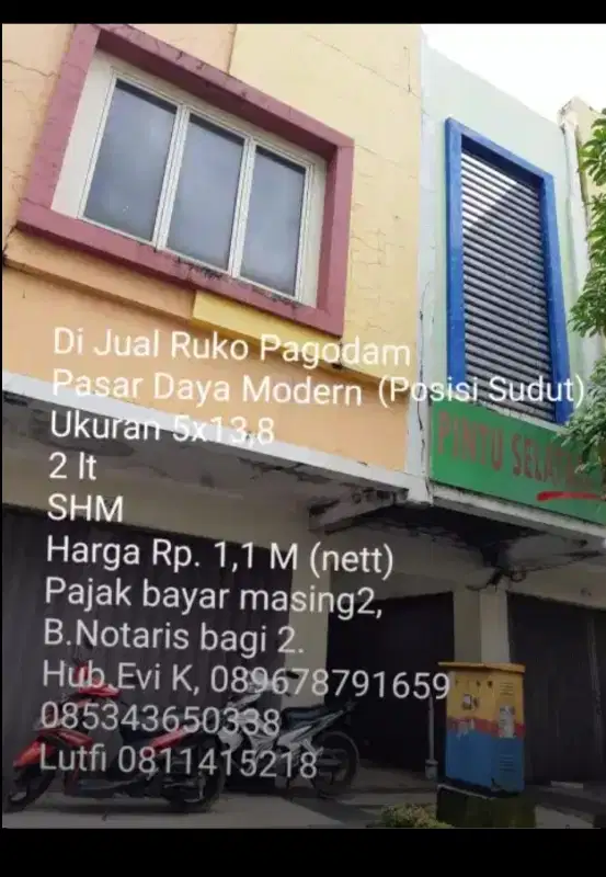 DIJUAL RUKO DI DAYA