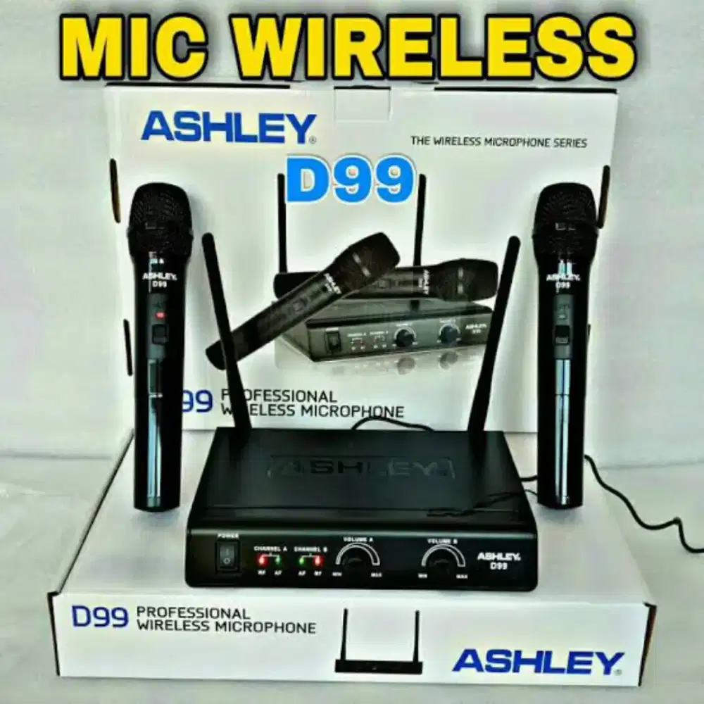 Baru ! Microphone Wireless ASHLEY D99 Original