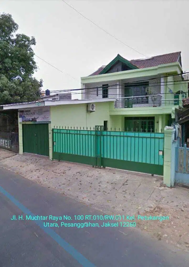 Dijual Rumah 2 Lantai + Kios, Jl.Muchtar Raya, Pesanggrahan, Jaksel