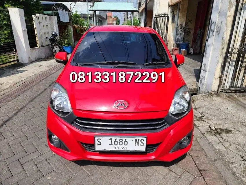 DAIHATSU AYLA MANUAL TIPE X THUN 2018 MERAH SURABAYA