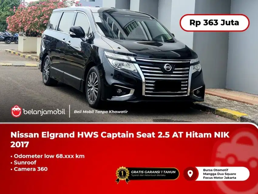 [ SUNROOF ] Nissan Elgrand HWS High Way Star 2.5 AT Hitam 2017/2018