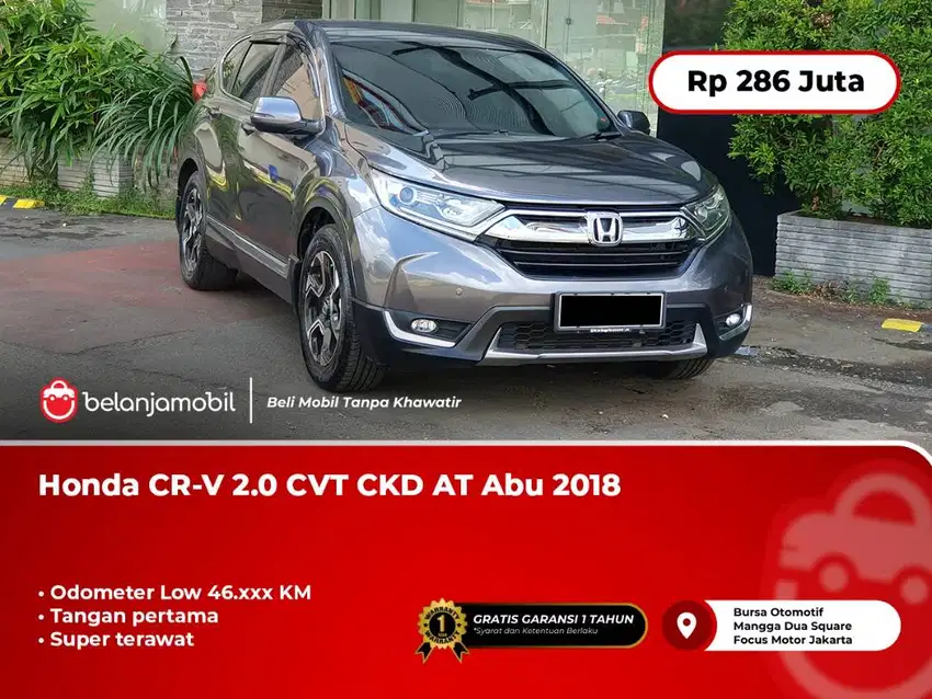 [ LOW KM ] Honda CRV CR-V CR V 2.0 CVT CKD AT Abu 2018/2019