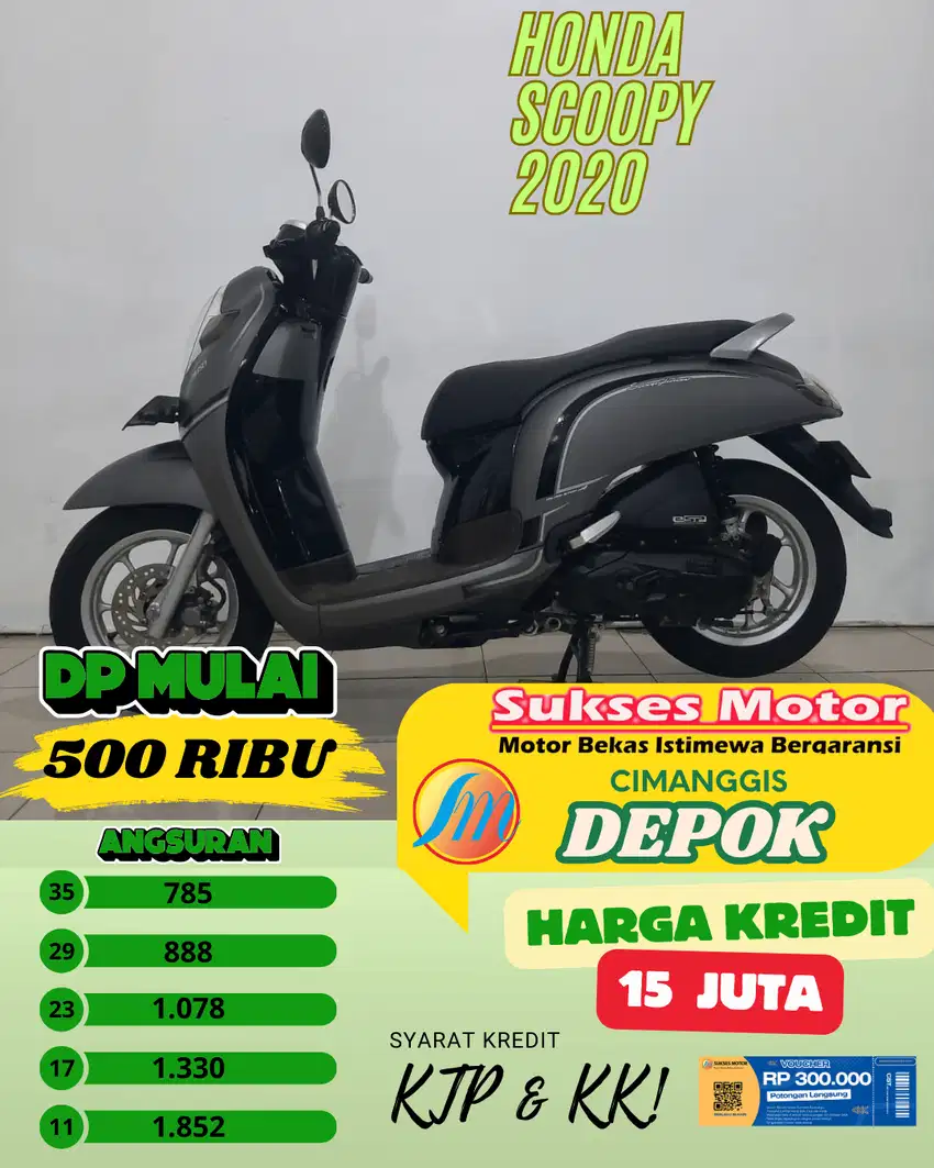 HONDA SCOOPY TAHUN 2020 PROMO BALIK NAMA + DP MULAI 500 RIBU