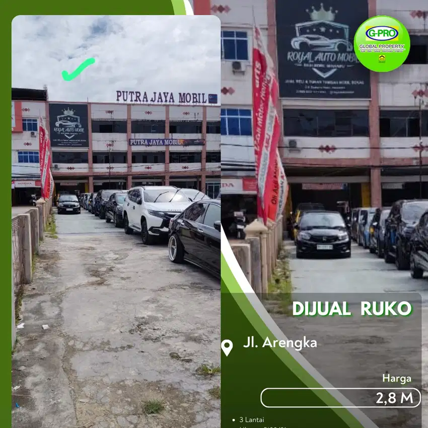 Dijual Ruko Arengka Siap Usaha Kota Pekanbaru!