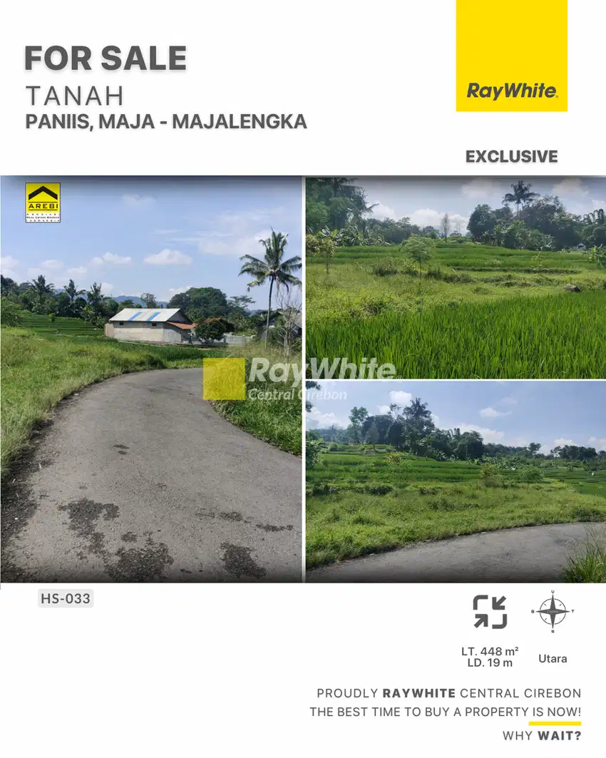 Dijual Tanah Sawah di Paniis Maja Majalengka